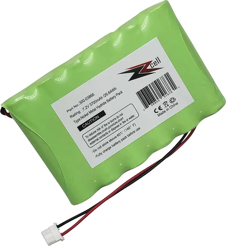 Vista 5 de ZZcell® Batería de alta capacidad compatible con Honeywell Alarm 300-03866, controlador lírico, teclado lírico LCP500-L, LYNXRCHKIT-SHA, OSA214