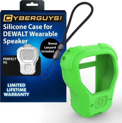 Vista 18 de CYBERGUYS Funda de Silicona para Altavoz Bluetooth Portátil DEWALT, Cubierta Protectora Duradera a Prueba de Golpes Antideslizante para Mini Altavoz