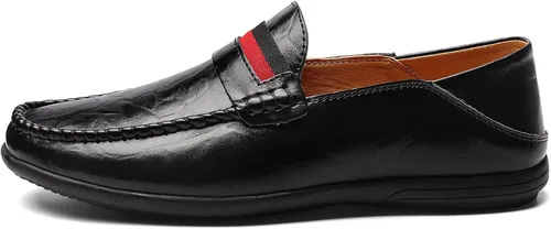 Vista 5 de VANDESK Zapatos casuales para hombre Penny Loafers The Dermis Breathes Zapatos casuales para hombre, monopatín, zapatos de conducción para hombre