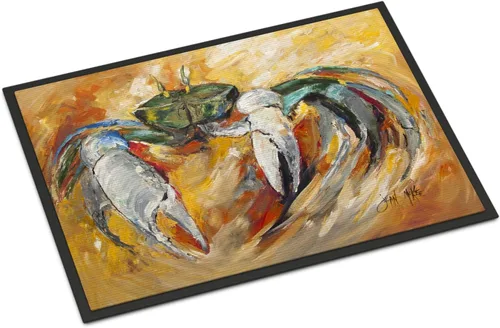 Vista 181 de Caroline's Treasures JMK1017JMAT - Tapete de caza de rana garza azul, 24 x 36 pulgadas, tapete para puerta delantera, interior y exterior