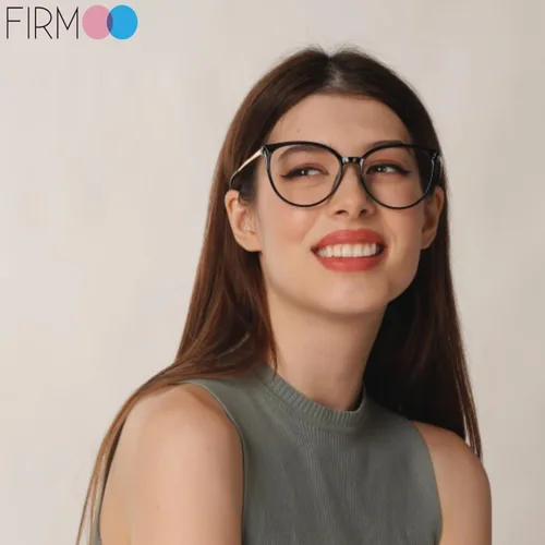 Vista 2 de Firmoo Oversize Blue Light Blocking Glasses for Women/Men, Anti Glare Anti Eyestrain, Chic Round Computer Glasses Unisex