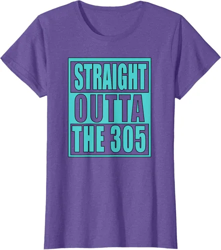 Vista 19 de Miami Straight Outta The 305 Funny South Florida Fan - Camiseta