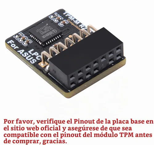 Vista 5 de TPM2.0 Módulo LPC 14Pin Módulo con Infineon SLB9665 para ASUS Motherboard Compatible con TPM-M R2.0