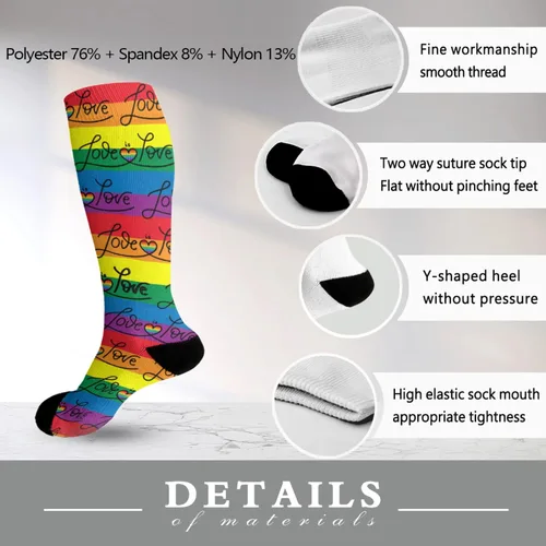 Vista 6 de devor Boot Socks Women Casual Sock Women Casual Socks Fashion gay love is love lesbian gay gay pride bi pride Socks