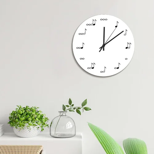 Vista 65 de Reloj de pared de guitarra acústica con aspecto de madera natural, reloj de madera rústico y elegante, 10 silenciosos, sin tictac, de cuarzo