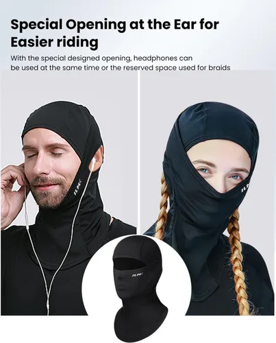 Vista 3 de ILM Motorcycle Balaclava Face Mask Adult Youth for Ski Model FM01