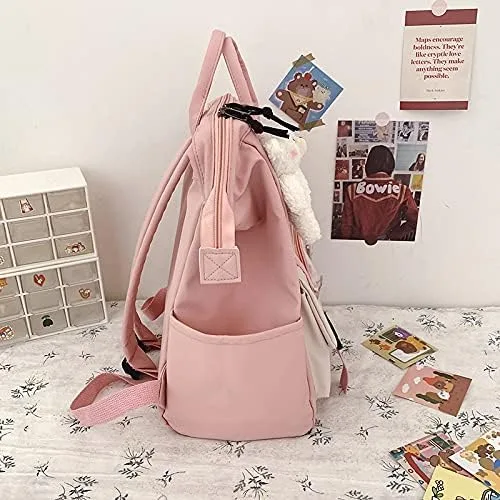 Vista 4 de GGOOB Kawaii Backpack with Kawaii Pin and Accessories Backpack Cute Aesthetic Backpack Cute Kawaii Backpack for School