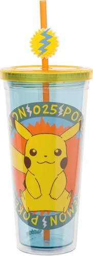 Vista 20 de Silver Buffalo Disney Una Loca Aventura de Goofy con Goofy, Max Goof, Roxanne y Bobby Zimuruski - Vaso de plástico para bebidas frías con tapa