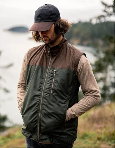 Vista 4 de Outback Trading Gorra de béisbol ajustable de algodón impermeable transpirable con ventilación de aire para hombre