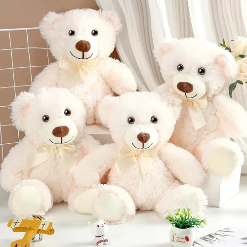 Vista 13 de Civaner Paquete de 4 osos de peluche de 14 pulgadas, lindos osos suaves, regalos a granel para mujeres, mejores amigas y novias (azul)