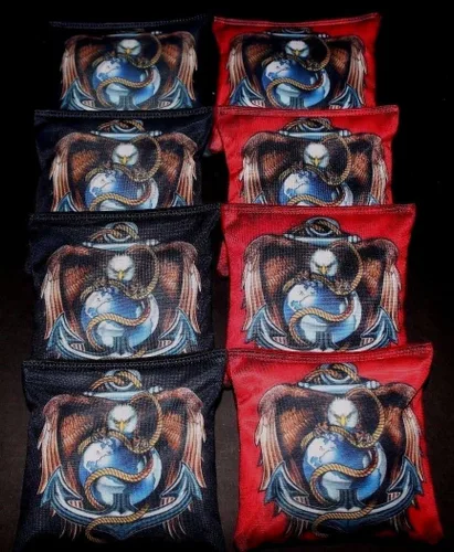 Vista 11 de BackYardGamesUSA Lobster and Crabs Nautical Set of 8 Regulation Cornhole Game Toss Bags