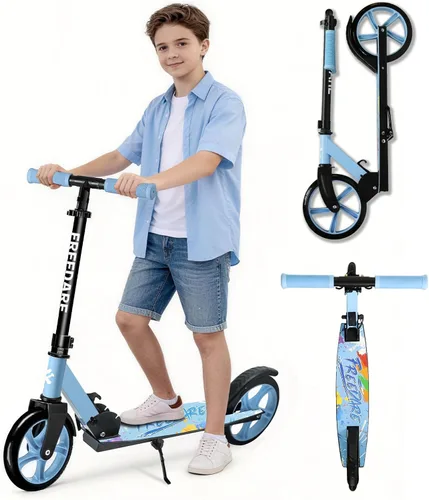 Vista 11 de FREEDARE Foldable Kick Scooter for Ages 8+ Kid & Teens, Adults, Multi