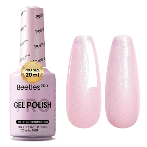 Vista 25 de Beetles PRO - Esmalte de gel blanco, color blanco de 0.7 fl oz A - Creme White Ansiedad de calma