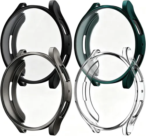 Vista 16 de Rc-Z para Samsung Galaxy Watch 5/Galaxy Watch 4 de 40 mm, paquete de 4 fundas de TPU suave con cubierta completa para la cara, protector de pantalla