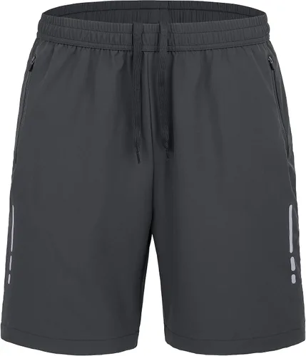 Vista 6 de Pantalones cortos deportivos de senderismo para hombre, de 7 pulgadas, de secado rápido, ligeros, para entrenamiento, correr, gimnasio, deportes