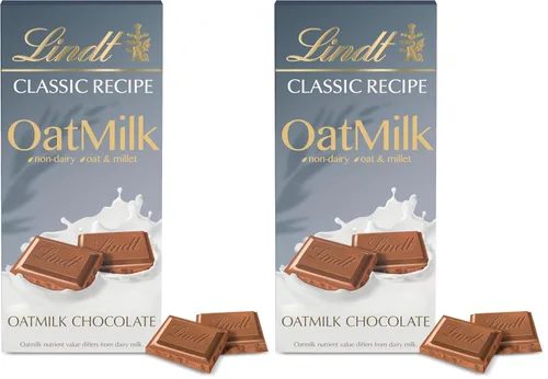 Vista 10 de Lindt - Barra de caramelo de chocolate con avena sin lácteos de receta clásica, paquete de 10, 3.5 onzas.