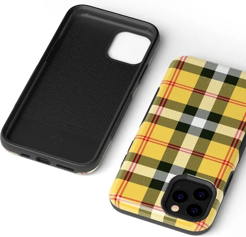 Vista 8 de Casely Funda para iPhone 11 Pro Max ¡Como si! Funda a cuadros amarillos