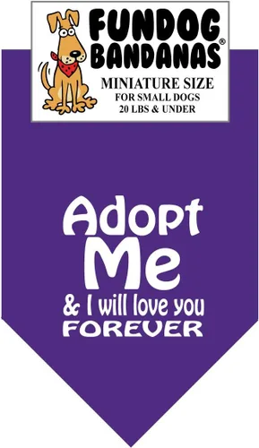 Vista 11 de Adopt Me & I Will Love You Forever - Bandana para perros pequeños de menos de 20 libras, rosa intenso