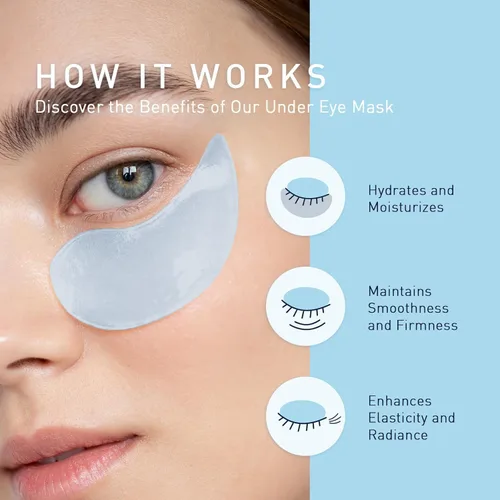 Vista 7 de Kit de parches para debajo de los ojos: 120 piezas de retinol y gel dorado para ojeras, hinchazón y arrugas, almohadillas de tratamiento de piel