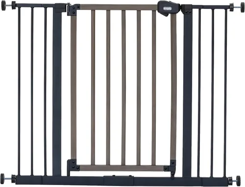 Vista 5 de Regalo Safety - Puerta de madera extra ancha de 39 pulgadas, montaje a Negro/Madera de cerezo