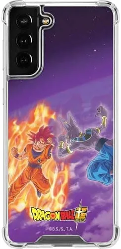 Vista 16 de Skinit Funda transparente compatible con Galaxy S22 Plus, diseño oficial de Dragon Ball Super Goku