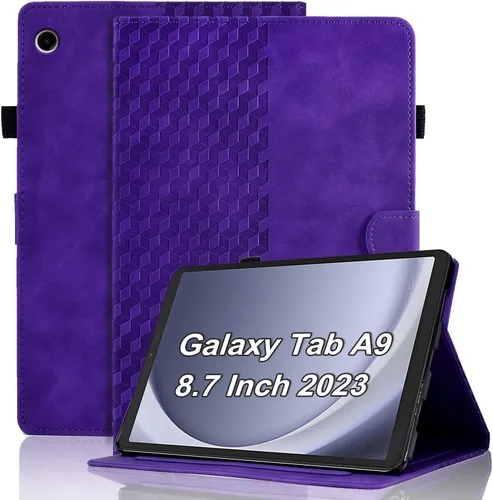 Vista 34 de Funda para Samsung Galaxy Tab S6 Lite 2024/2022/2020 de 10.4 pulgadas SM-P620/P625/P610/P613/P615/P619 de piel sintética, funda magnética con Negro