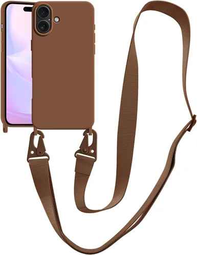 Vista 123 de Funda compatible con iPhone 8 Plus, iPhone 7 Plus/6 Plus/6S Plus con cordón, funda cruzada para iPhone con correa ajustable de silicona para iPhone