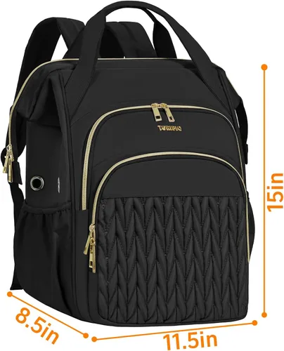 Vista 6 de Mochila para hacer punto, organizador grande de bolsa de ganchillo, organizador de almacenamiento de hilo resistente al agua, soporte de hilo
