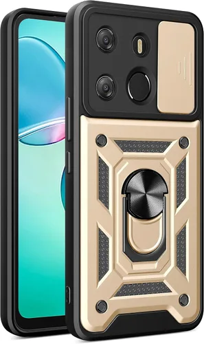 Vista 32 de Compatible con carcasa de soporte Infinix Zero Ultra 5G, con cubierta de lente de cámara deslizante compatible con funda Infinix Zero Ultra 5G Negro