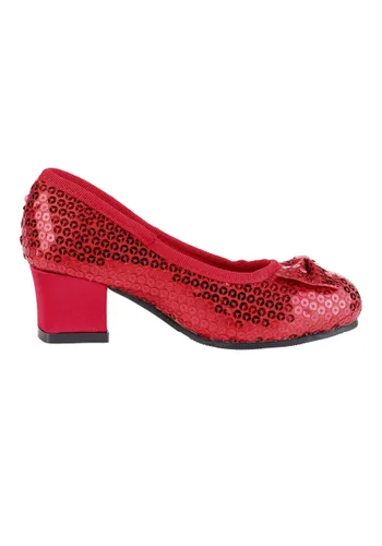 Vista 6 de Zapatos de Disfraz con Lentejuelas Rojas para Niñas Multicolor