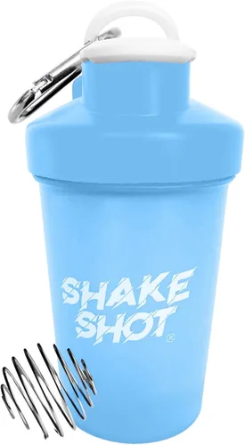 Vista 8 de Negro - Botella mezcladora mini de 4 oz para preentrenamiento, creatina, suplementos de cucharada pequeña (no para proteínas) con clip y bola