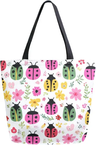 Vista 60 de Chic Funny Cute Pattern Big Handle Extra Large Shoulder Tote Bag for Beach Travel Weekender Gym Grocery Shopping