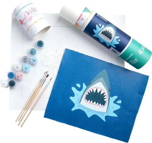 Vista 14 de Pink Picasso Kits de pintura por números para niños de 8 a 12 años Kit de manualidades para niños principiantes de bricolaje, pintura acrílica