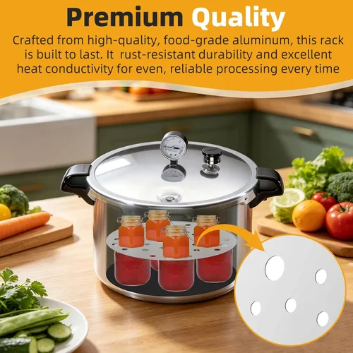 Vista 5 de 2 unids 85707 - Estante para latas a presión de 11 pulgadas para olla a presión Presto de 16 a 22 cuartos de galón Universal Steamer Rack for Home