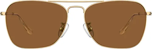 Vista 2 de IOHLNG Lentes de sol cuadrados de aviador para mujeres y hombres, polarizados, militares, cuadrados, clásicos, vintage, de metal