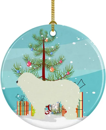 Vista 12 de Caroline's Treasures Cavalier King Charles Spaniel - Adorno de cerámica para árbol de Navidad, decoración colgante para el hogar, Navidad, fiestas