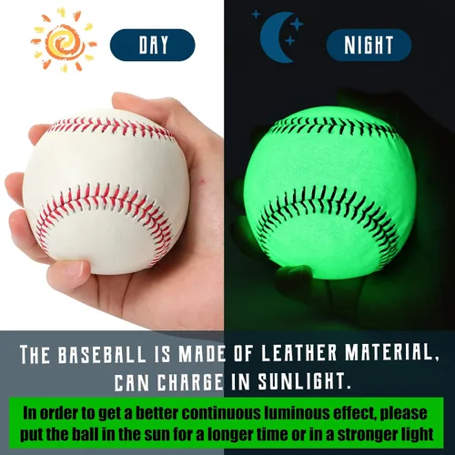 Vista 2 de Chivao Regalos de béisbol que brillan en la oscuridad, regalos de tamaño oficial para niños y niñas, niños y fanáticos, accesorios de béisbol