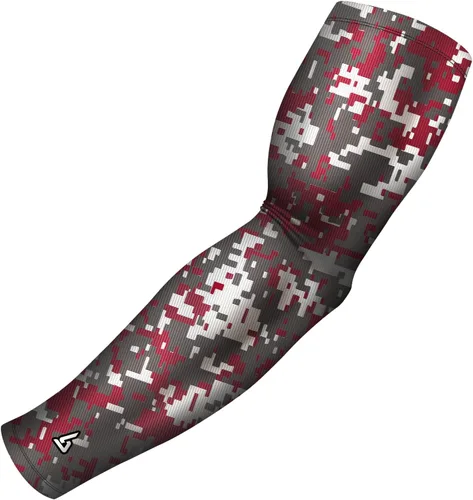 Vista 42 de B-Driven Sports Pro Fit - Manga de compresión para hombres, mujeres y jóvenes, baloncesto, béisbol, fútbol, diseños digitales individuales