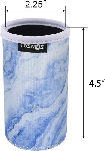 Vista 3 de CM Fundas delgadas de neopreno suave de 8.4 onzas líquidas para latas de bebidas energéticas y latas de cerveza (8.4 onzas)