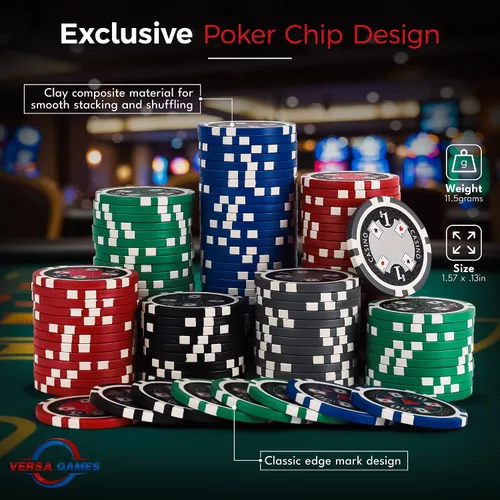 Vista 4 de Versa Games Juego de fichas de póker Ace Casino 500pc 0.41 oz