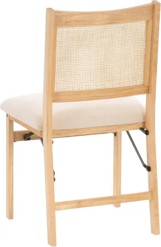 Vista 12 de Powell Kasi Silla Lateral de Comedor Plegable de Caña de Ratán Beige, Natural
