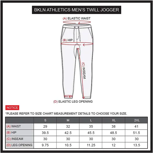 Vista 6 de Brooklyn Athletics - Pantalones de sarga para hombre, ajuste delgado y elástico suave