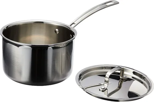 Vista 5 de Cuisinart Cacerola Multiclad Pro de triple capa de 1.5 cuartos de galón con tapa, MCP19-16N
