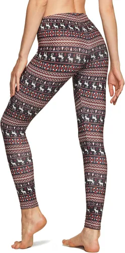 Vista 3 de TSLA- 1 o 2 paquetes de pantalones térmicos de yoga para mujer, forro polar de compresión, entrenamiento de invierno, mallas deportivas.