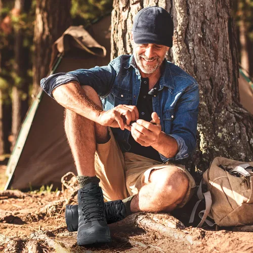 Vista 7 de NORTIV 8, Armadillo - Botas de senderismo para hombre, impermeables, ligeras, para exteriores, mochileros, senderismo
