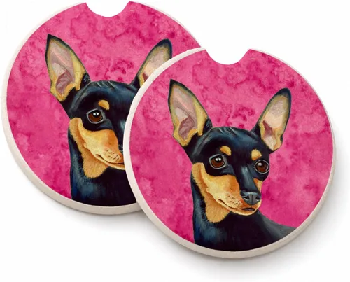 Vista 83 de Caroline's Treasures SS4767-BUCARC - Juego de 2 portavasos para automóvil, diseño de bulldog inglés, absorbentes para automóvil, portavasos