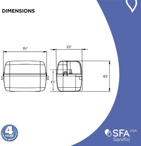 Vista 6 de SFA SANIFLO - Sanicondens - Bomba de condensado - Fácil instalación para calderas de condensación, sistemas HVAC y sistemas de calentadores de agua