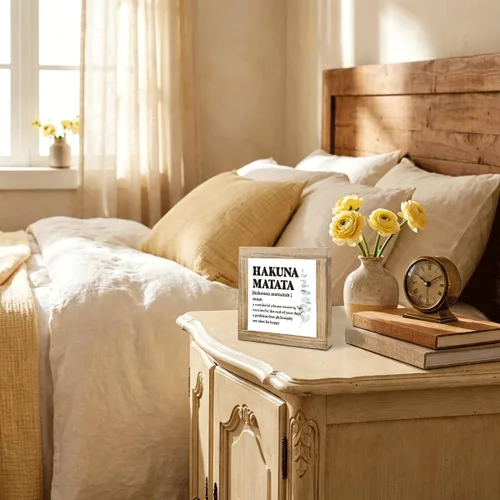 Vista 6 de Letrero de caja de madera de granja, decoración significativa para escritorio, letrero de madera inspiradora, decoración positiva del hogar