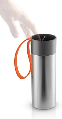 Vista 2 de Eva Solo 567463 Frasco (gris, naranja, acero inoxidable, plástico, silicona, acero inoxidable)