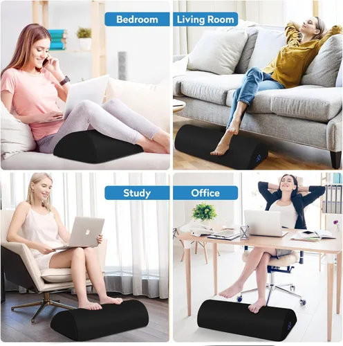 Vista 6 de StepLively Almohada Ergonómica de Reposapiés para Debajo del Escritorio en el Trabajo, Almohada de Soporte Reposapiés Anti-Fatiga para Alivio
